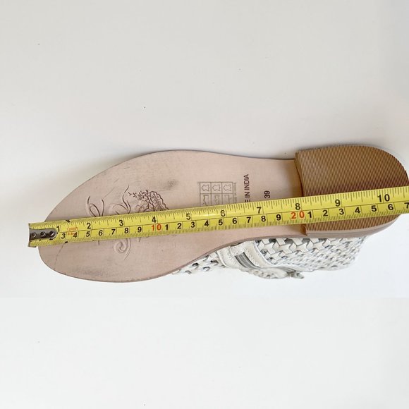 NEW! Free People Leather Woven Shoe boots Bone color, EU 39 (US 8) - Picture 15 of 16